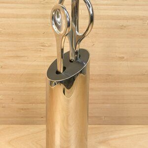 Vintage Solingen Stainless Desk Set / Scissors Magnifier Letter Opener / Germany